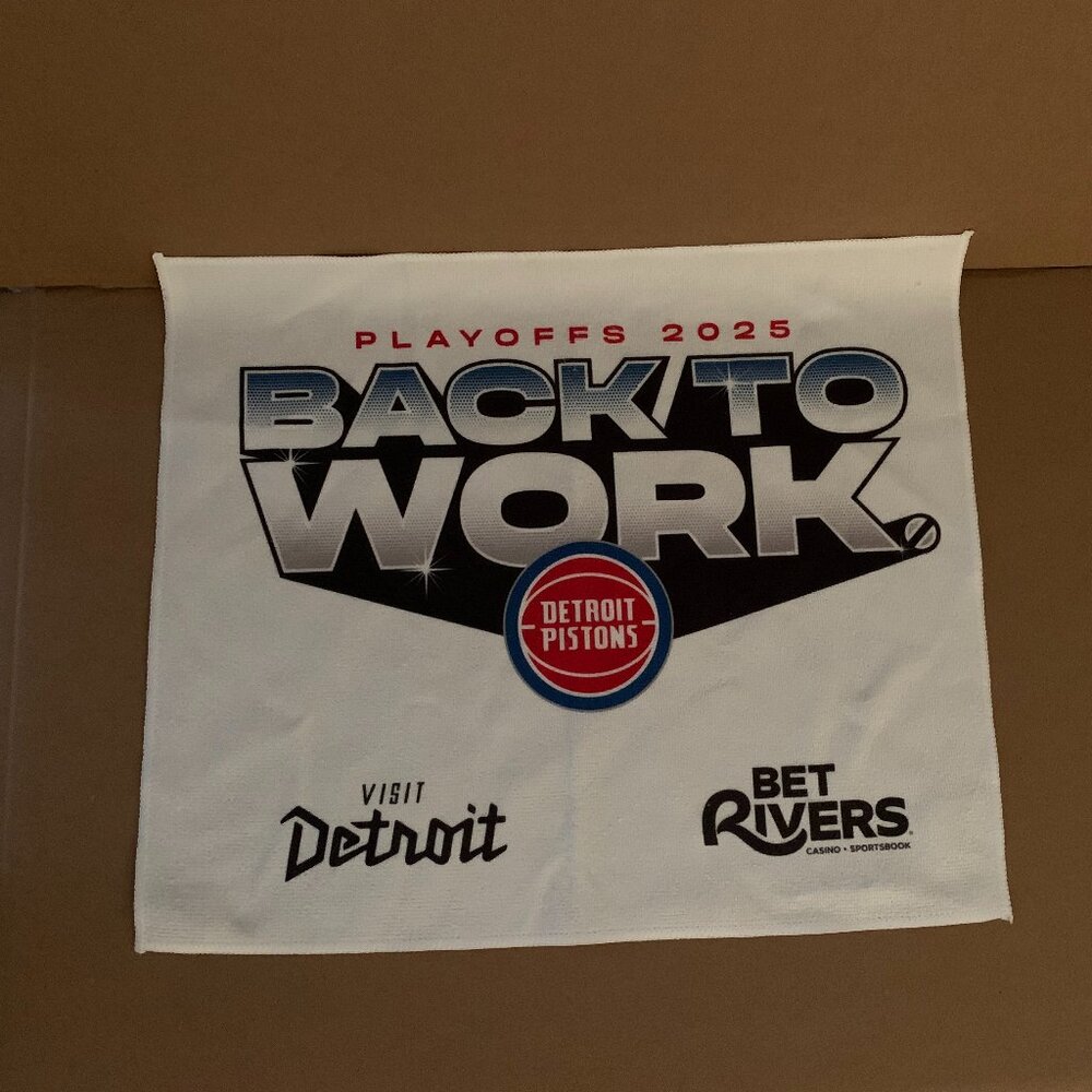 detroit pistons hand towel